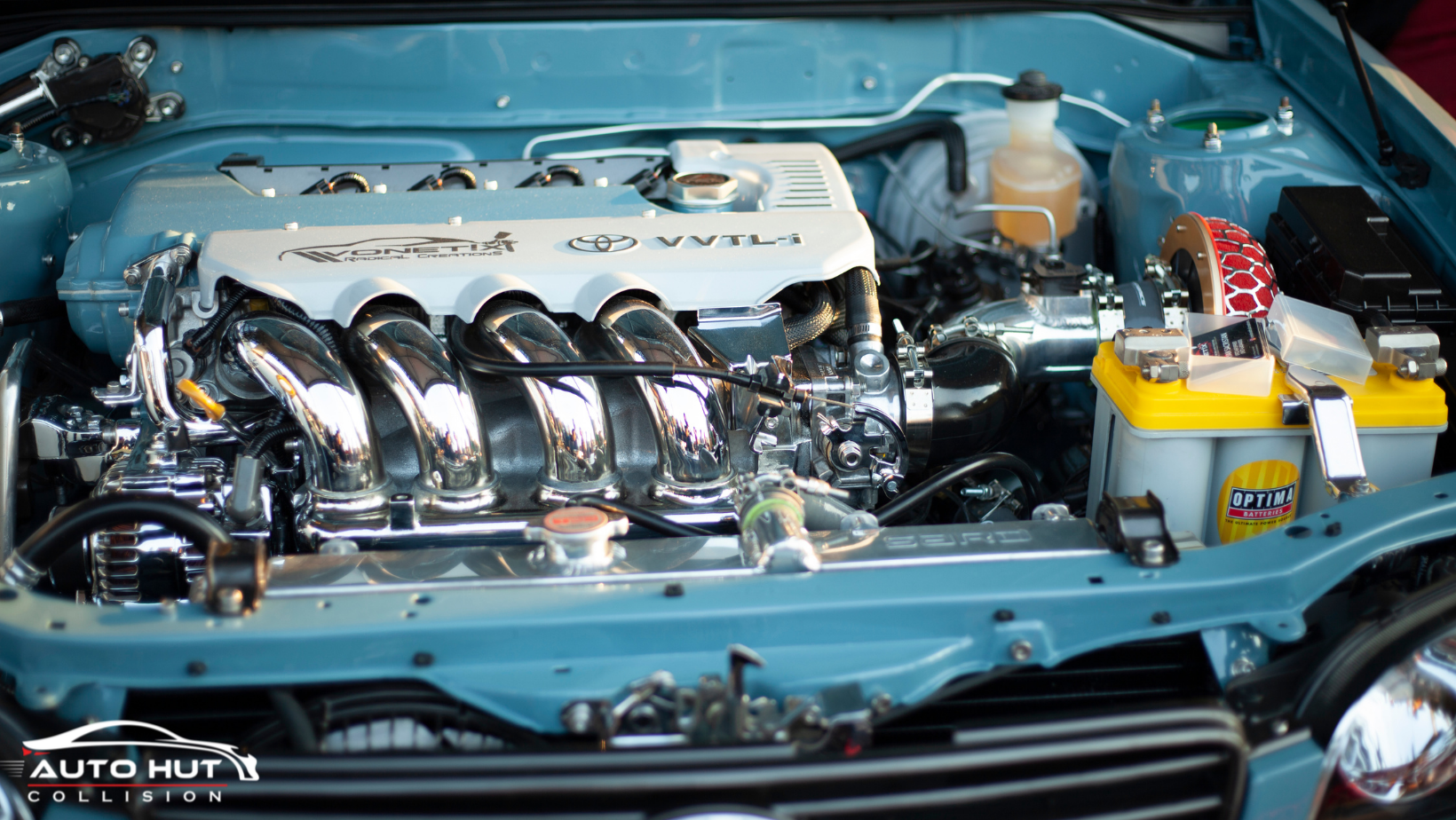 Vintage Car Engine Cleaning